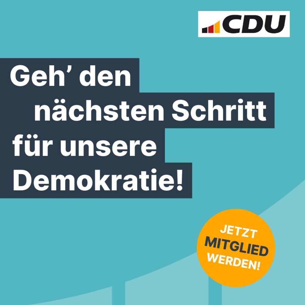 Geh` den nächsten Schritt für unsere Demokratie!